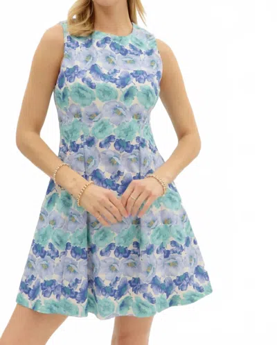 Entro Frannie Dress In Blue Floral