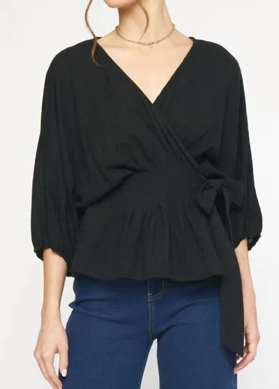 Entro Glimpse Of Greatness Blouse In Black