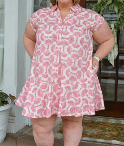 Entro Grace Dress - Plus In Pink