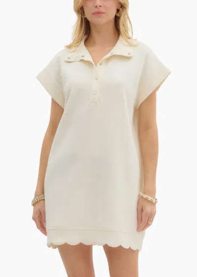 Entro Grace Mini Dress In Cream In White