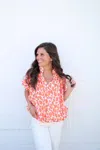Entro Hazel Bubble Blouse In Multi In Multi