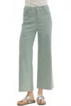 Entro Natalie Wide Leg Pants In Sage Green In Green