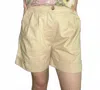 Entro High Waist Pleated Shorts In Tan In Brown