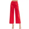 Entro High Waisted Palazzo Pants In Red In Red