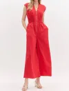 Entro I Forgive You Jumpsuit In Red