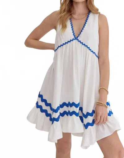 Entro Ingrid Mini Dress In White