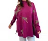 Entro Into The Jungle Sweater In Fushia In Purple