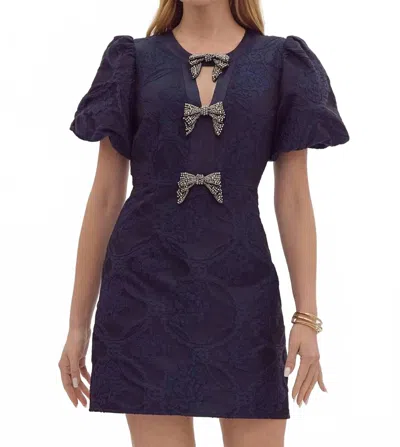 Entro Jackie Dress In Navy In Blue