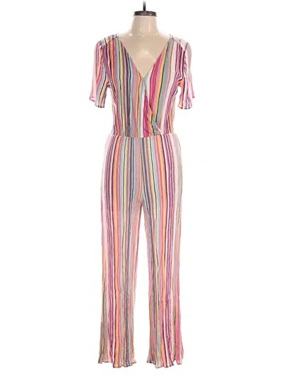 Pre-owned Entro Jumpsuit In Pink
