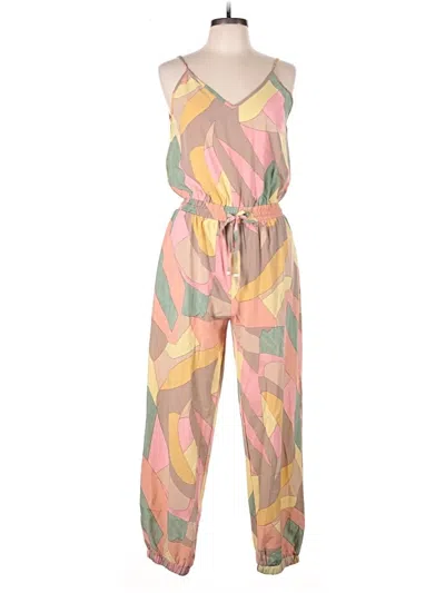 Pre-owned Entro Jumpsuit In Pink
