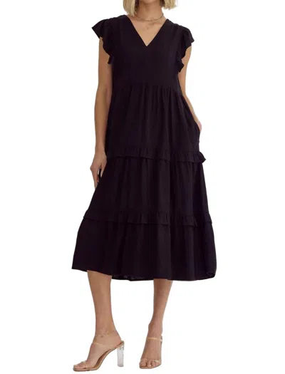 Entro Keep My Secret Dress In Black