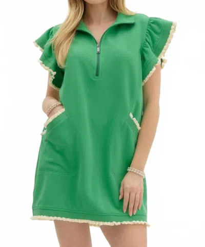 Entro Kelly Dress In Green