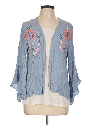 Pre-owned Entro Kimono In Blue