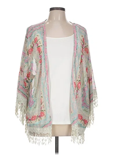 Pre-owned Entro Kimono In Gray