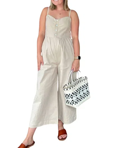Entro Klara Jumpsuit In Taupe In Neutral