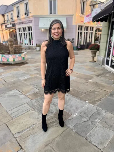 Entro Lace Dress In Black