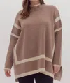 Entro Lauren Sweater In Mocha