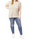Entro Leopard Tonal Top In Tan In Neutral