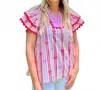 Entro Lizzie Top In Multicolor In Multi