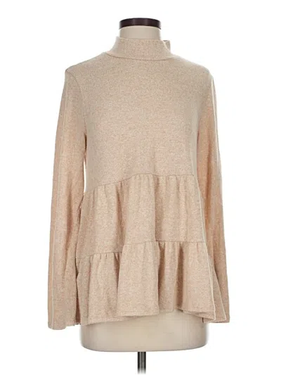 Pre-owned Entro Long Sleeve Blouse In Brown