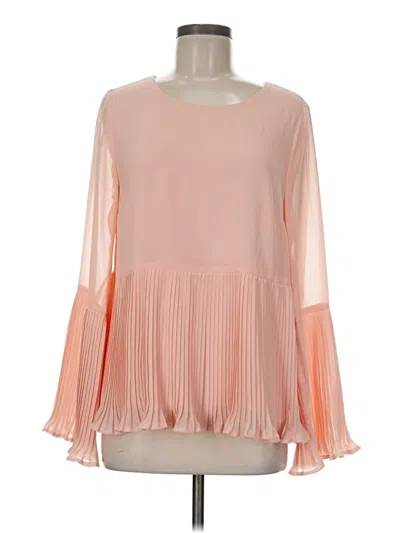 Pre-owned Entro Long Sleeve Blouse In Pink