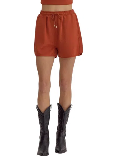 Entro Look At You Shorts In Rust In Multi