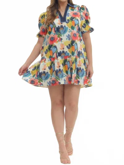 Entro Looking For You Dress In Multicolor