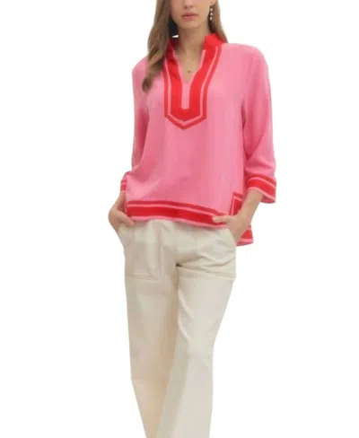 Entro Lori Blouse In Pink