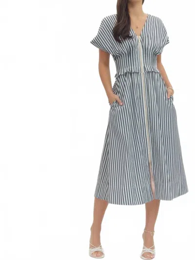 Entro Love Link Dress In Blue In Multi