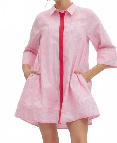Entro Lovie Dress In Pink