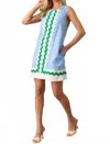 Entro Lux Mini Dress In Blue In Blue