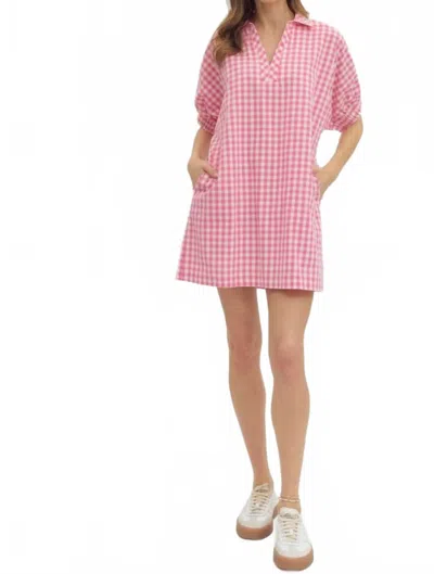 Entro Lynette Dress In Pink