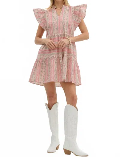 Entro Macy Mini Dress In Pink