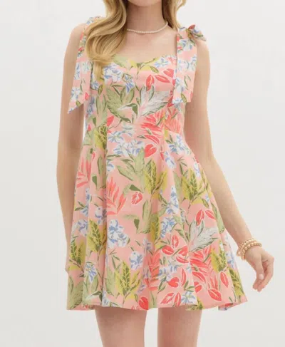 Entro Mai Tai Tropical Sweetheart Dress In Multi
