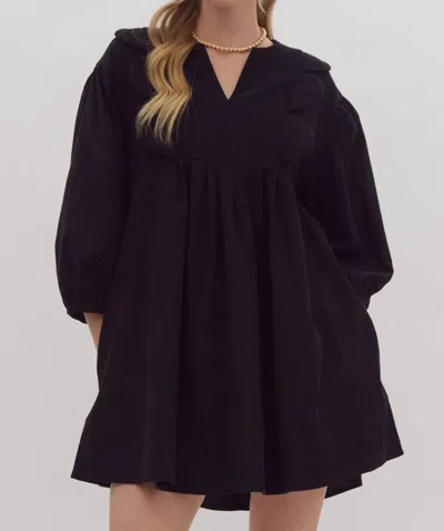 Entro Marianne Dress In Black