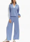 Entro Maura Pullover Top In Light Blue In Blue