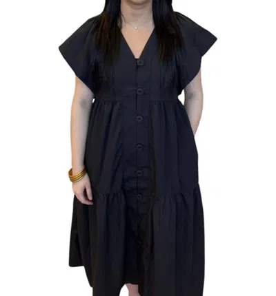 Entro Midi Dress In Black