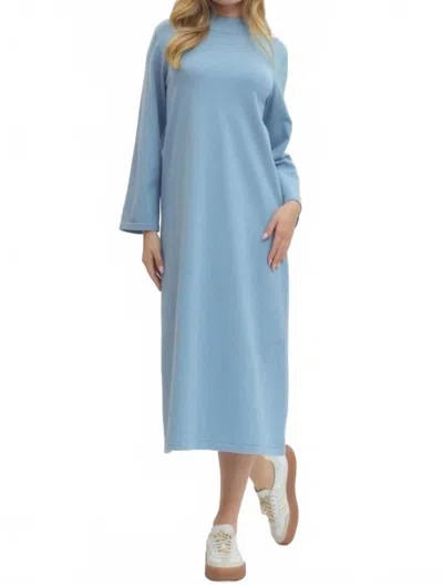 Entro Midi Mood Sweater Dress In Light Blue