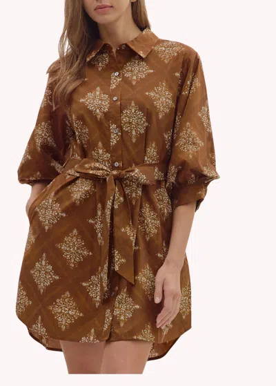 Entro Millie Dress In Brown