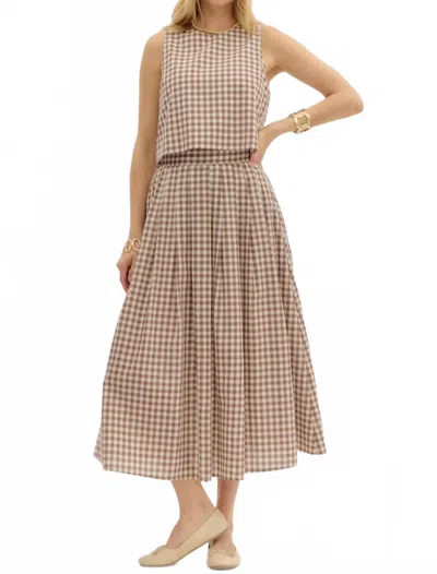 Entro Mocha Me Amazing Skirt In Brown In Multi