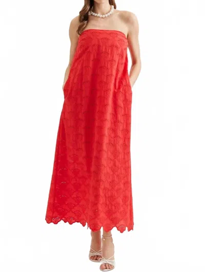 Entro Modern Romance Dress In Red