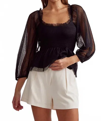 Entro Moonlit Romance Top In Black