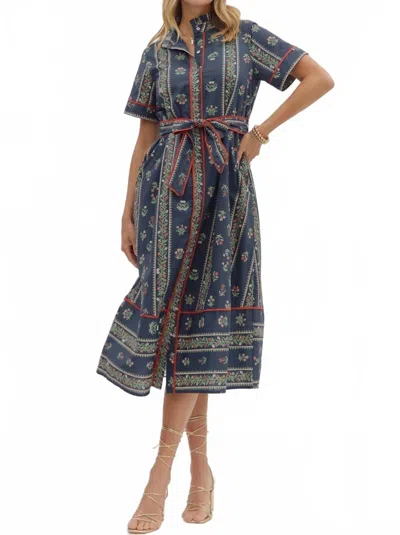 Entro Narrine Dress In Navy In Blue