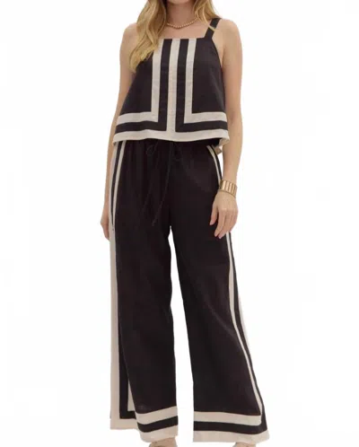 Entro Nora Pull-on Pants In Black