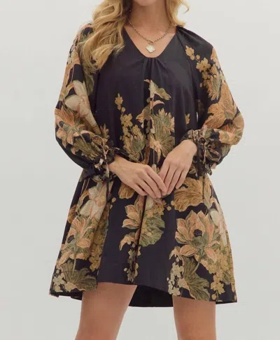 Entro Ophelia Mini Dress In Black