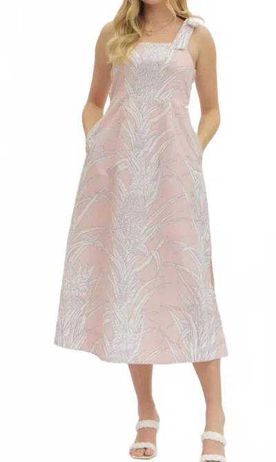 Entro Paradise Midi Dress In Pink