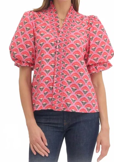 Entro Playful Statement Top In Pink