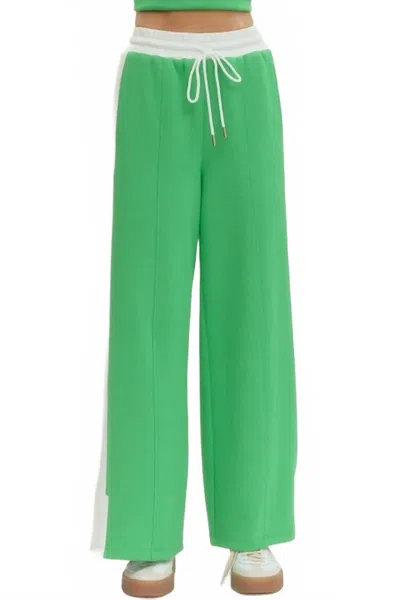Entro Polished Play Pant In Green