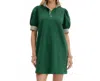 Entro Polo Mini Dress In Green In Green
