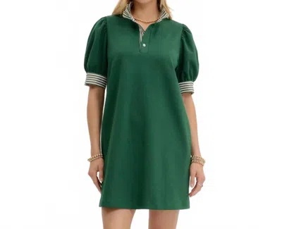 Entro Polo Mini Dress In Green